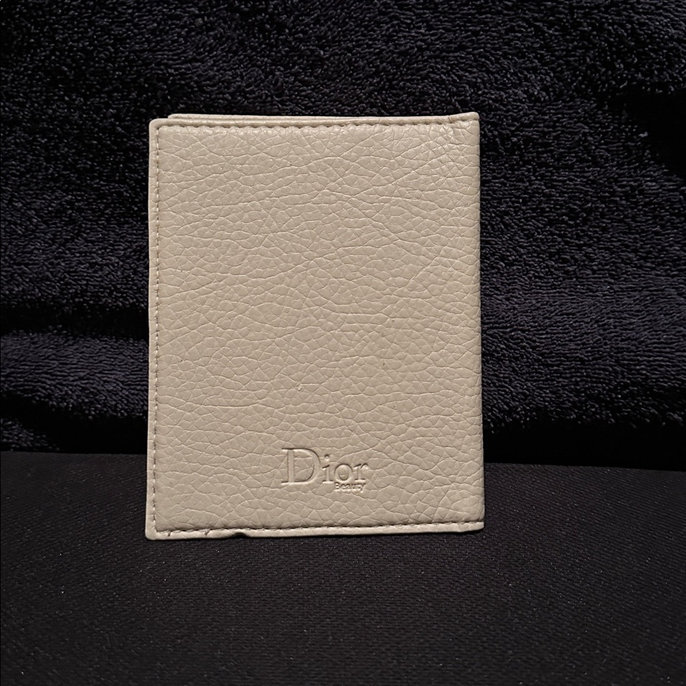 Dior Elegant Cream passport wallet